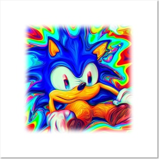 Trippy Hedgehog Posters and Art